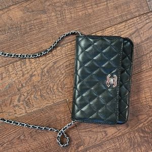 Black cross body purse